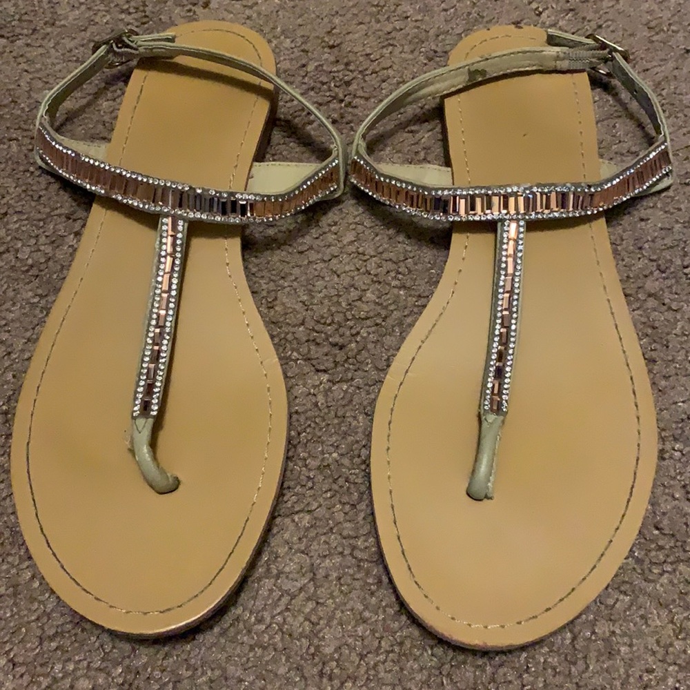 Dressy thong-style sandals